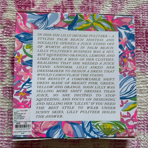 NIB Lilly Pulitzer Set of 6 Appetizer Cocktail Picks Havana Cocktail - Picture 3 of 3